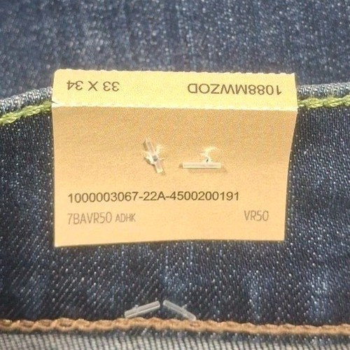 Pantalones de mezclilla para hombre Wrangler retro ajustados rectos elásticos 33x34 lavado medio/oscuro TOTALMENTE NUEVOS - Imagen 13 de 16