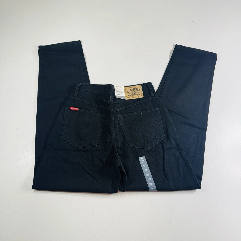 Columbia Vintage Jeans Black Straight Leg Mens Size 29x32 NOS New - Image 3 of 4