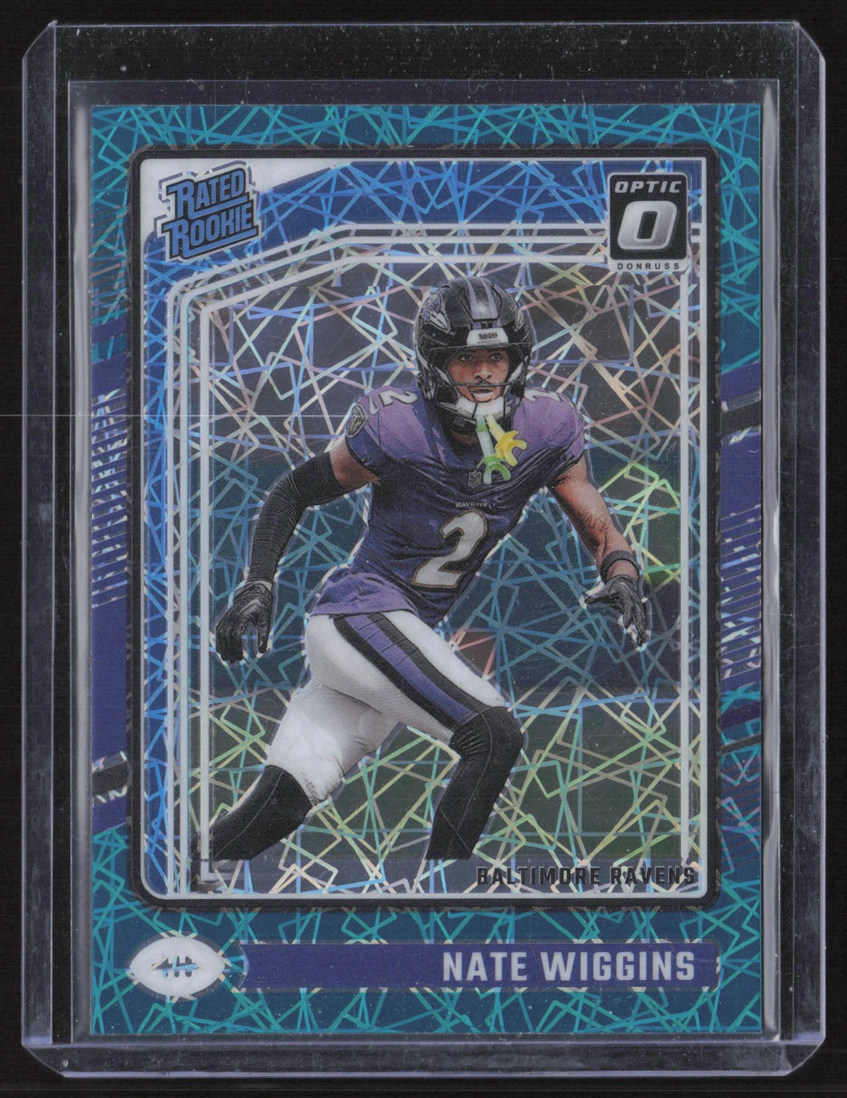 Nate Wiggins 2024 Donruss Optic Teal Velocity #281