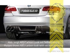 Rieger Heckansatz Heckspoiler Diffusor für BMW 3er E92 Coupe E93 Cabrio nicht M 