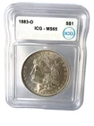 1883 O Morgan Silver Dollar ~ ICG MS65 ~ ~ STUINNING BLAST WHITE