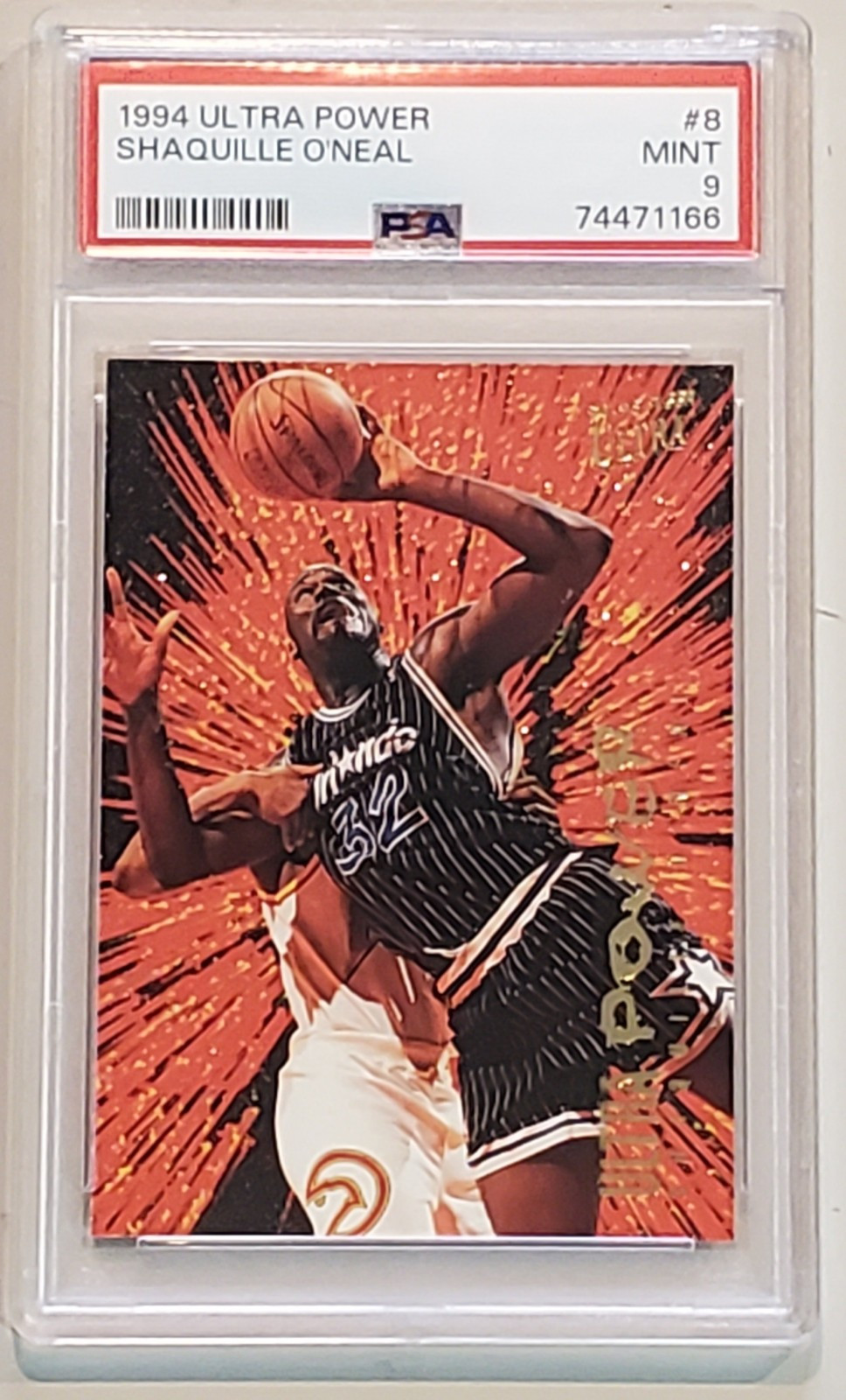 Shaquille O'Neal - 1994 Fleet "Ultra Power" Grade 9 PSA Card