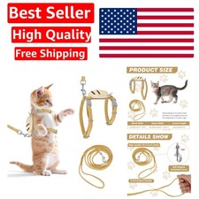 HBN Cat Harness Leash Set for Walking, Escape Proof Soft Adjustable Vest Har