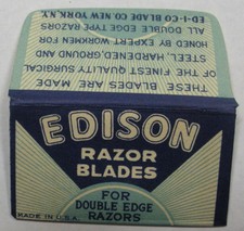 Vintage Razor Blade EDISON - One Wrapped Blade