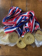 15 Pack Basketball Medals for Kids Gold 2-inch Team Awards. Real Metal.