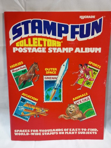 Vintage Hygrade Stamp Fun Collectors Briefmarkenalben 1982 Grossman UNUSED STAMPS - Bild 2 von 17