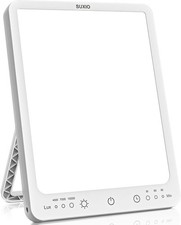 SUXIO Light Therapy Lamp - 10000 Lux Lights, 3 Timing  Mode USB-A