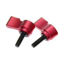 M5 Rotating Knob Adjustable Thumb Lever Screw Red 15mm Length Fastener Tool