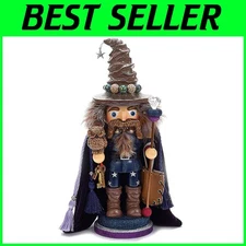15" Wizard Nutcracker with Metallic Finish