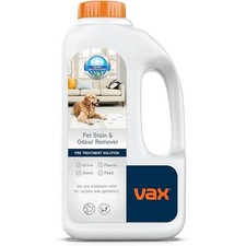 Vax Pet Stain & Odour Remover 1L - Carpet & Upholstery Cleaner, Fragrance Free