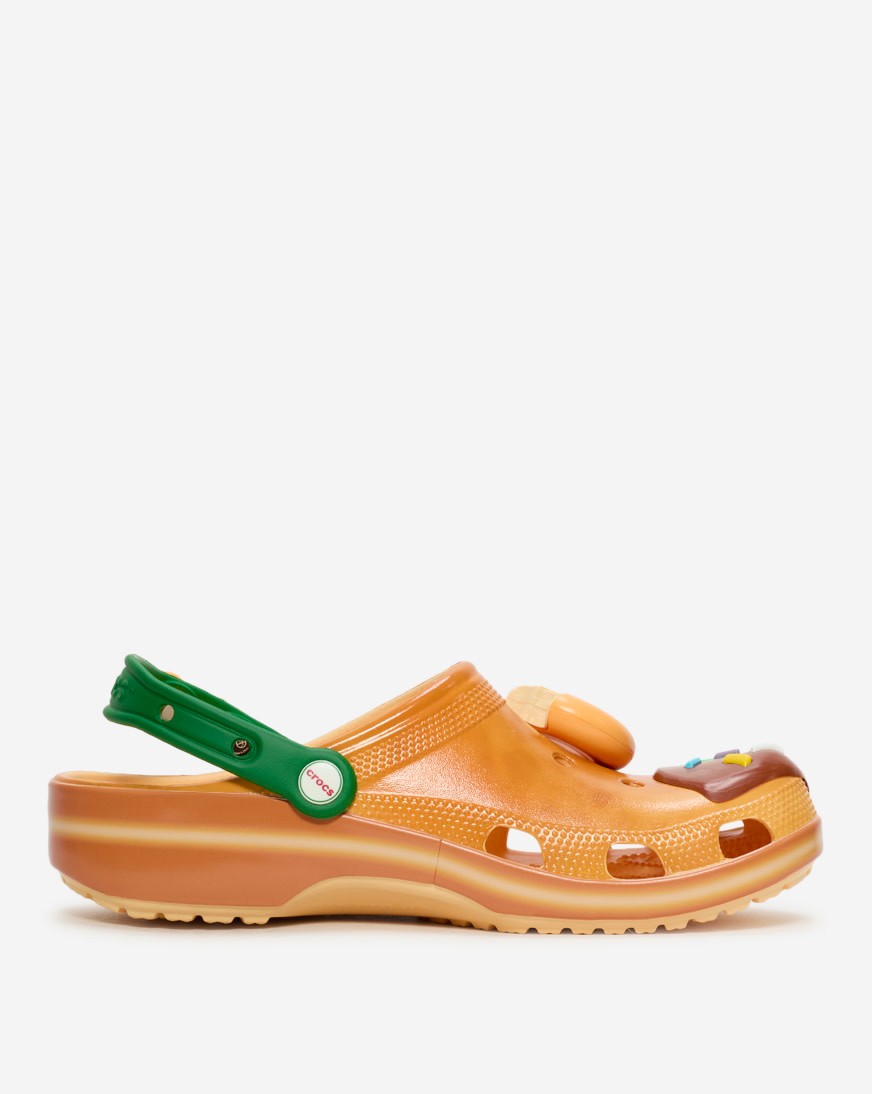 CROCS Krispy Kreme Classic Clog Golden Hour 211443 with Jibbitz