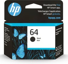 Genuine HP 64 Black Ink Cartridge N9J90AN - EXP 2027