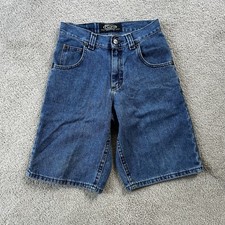 VTG Lee Pipes Denim Shorts Youth 12R Waist Blue Jean Baggy Y2K 90s