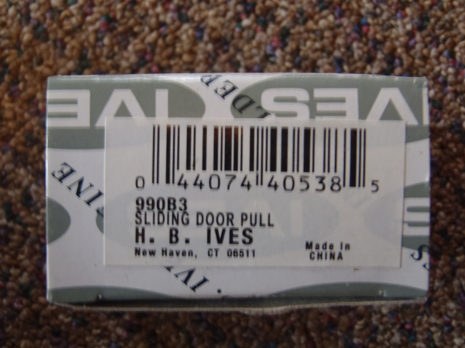 4-Pack HB Ives 990B3 Sliding Door Pulls