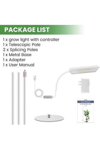 Floor Grow Lights für Zimmerpflanzen, 153 LED Vollspektrum Pflanzenleuchte - Bild 7 von 7