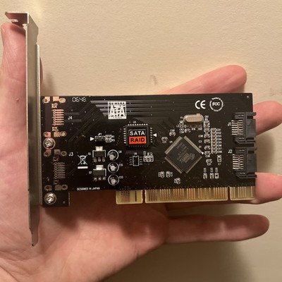 SATA RAID Controller Card SD-SATA150R 2 x Port SATA RAID PCI Silicon chip set
