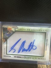 2025 Panini Boys of Summer Rookie Sigs #5 Spencer Arrighetti Rc Auto #102/199