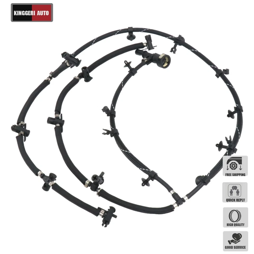 Línea de retorno de inyector de combustible para Ford F-250 F-350 Super Duty 11-16 6,7 L BC3Z9A564B Foto 4 de 4