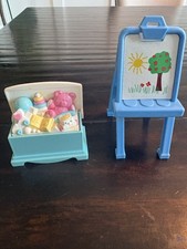 Fisher Price Loving Family Dollhouse Toy Chest and Easel