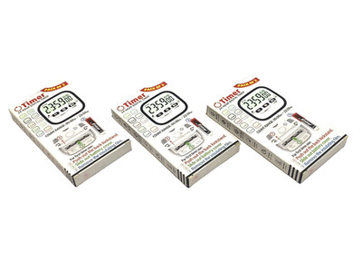 AyayaBoss EC004A2-BK-ATUS-01 Digital 24-Hour Magnetic Timer PKG OF 2 LOT OF 3