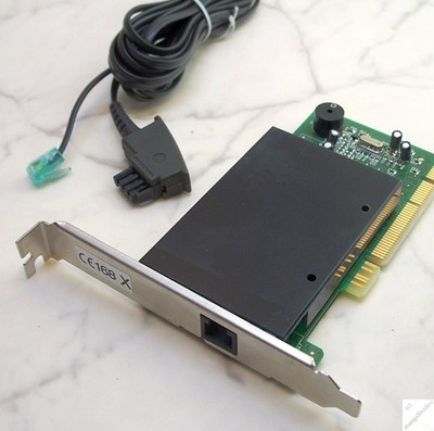Modem PCI V92 - Aztech - W9x NT 2000 XP W7 W10 Internet Fax intern analog _ob