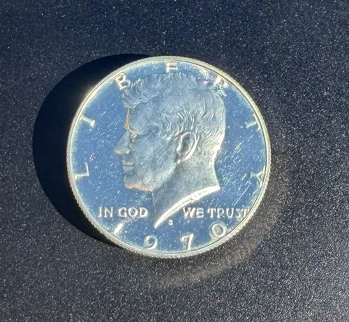 1970 S Kennedy Half Dollar 50C Proof - Nice "Mirror Like" Finish - 40% Silver