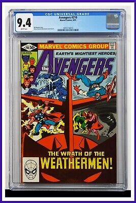 Avengers #210 CGC Graded 9.4 Marvel August 1981 White Pages Avengers #210 CGC Graded 9.4 Marvel August 1981 White Pages