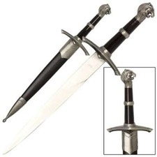 Chronicles of Narnia Dagger Black - Mirror Polished Metal Blade Overall 14.25"