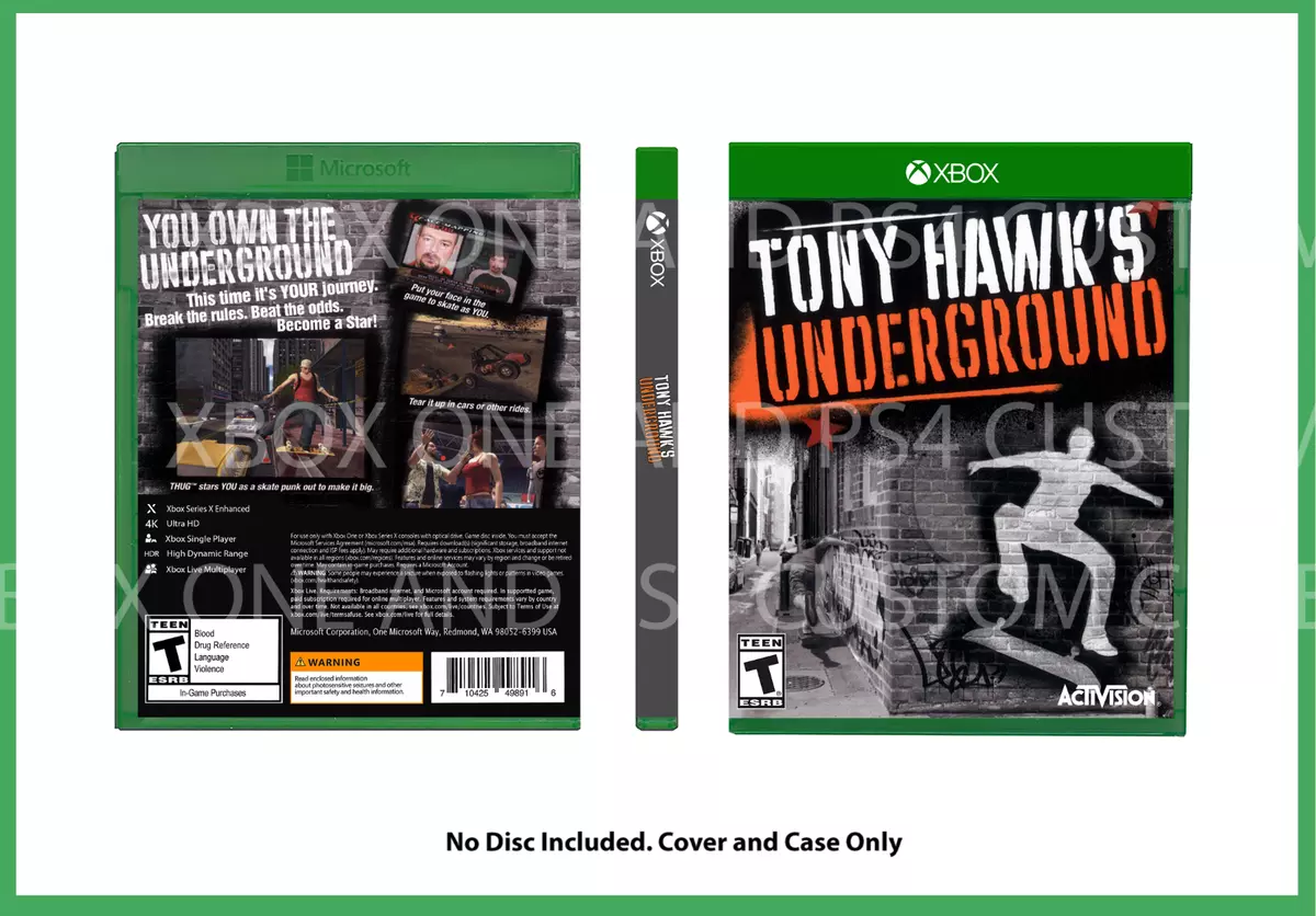 Tony hawk underground for xbox best sale one
