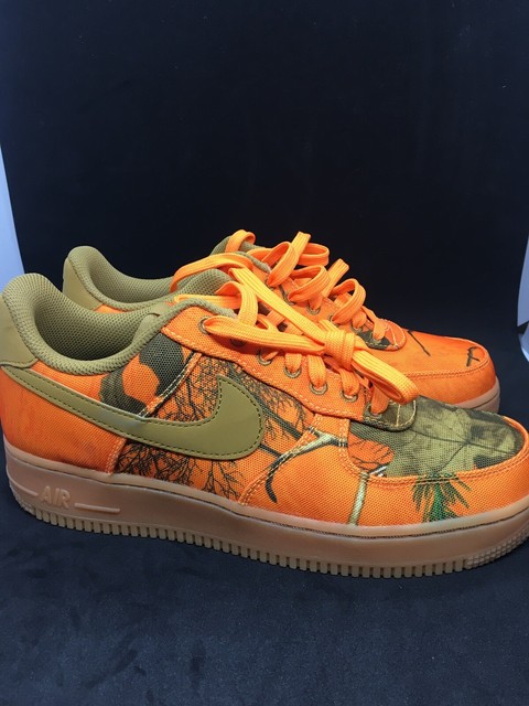 Nike Air Force 1 Low Af1 Realtree Camo Orange Blaze Wheat Gum Ao2441 800 Size 11 for sale online