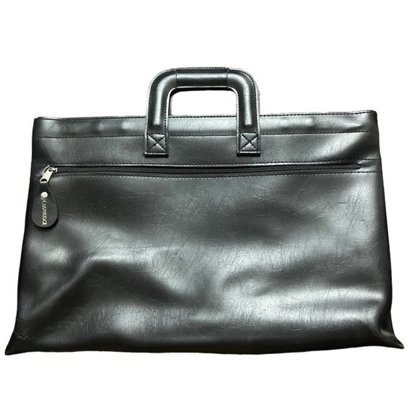 Vintage Cambridge Leather Slim Briefcase Black Gem