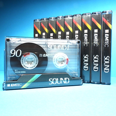   10x EMTEC Sound I 90 * Super Zustand * Kassetten Cassettes кассеты * 2002  