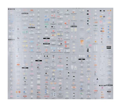 ダミアンハースト　pharmacy額装ポスター　シルバー Damien Hirst(ダミアン・ハースト)/Pharmacy(ファーマシー