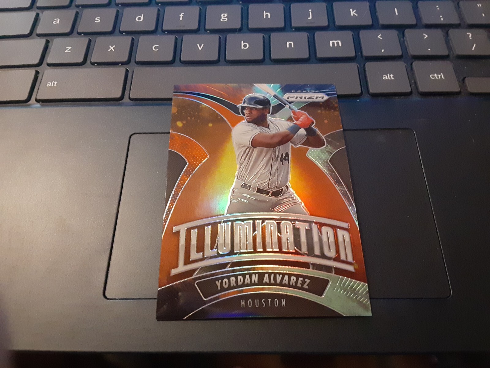 2020 Panini Prizm Illumination Cosmic Haze Yordan Alvarez #I-6 Astros