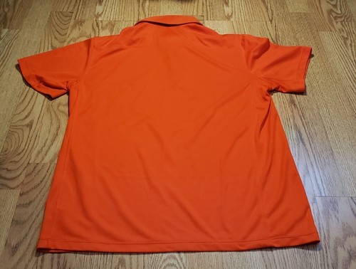 Tek Gear Men's Polo Shirt Size: Medium Orange Short Sleeve NICE Performance - Picture 11 of 12