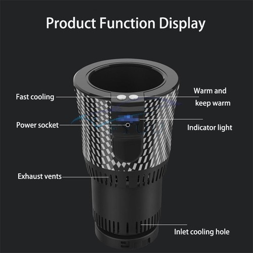 12V 2-in-1 Heating Cooling Cup Office Cup Warmer Cooler Smart Mug Holder Tumbler - Bild 7 von 10