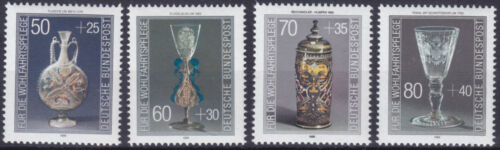República Federal de Alemania 1295/98 ** Bienestar 1986, preciosas copas, sin usar