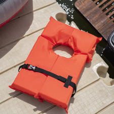 U.S. Coast Guard Approved Type II Adult Orange Life Jacket One Size Preserver