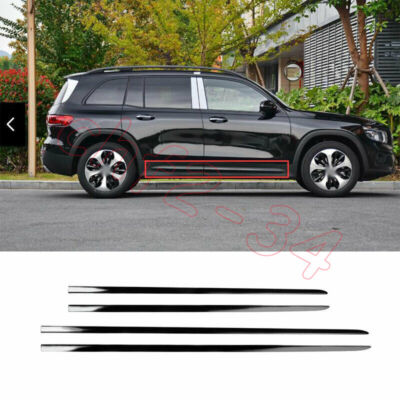 Fit For Benz GLB 2020-2022 Black titanium Car Door Guard Molding Strip Trim 4PCS