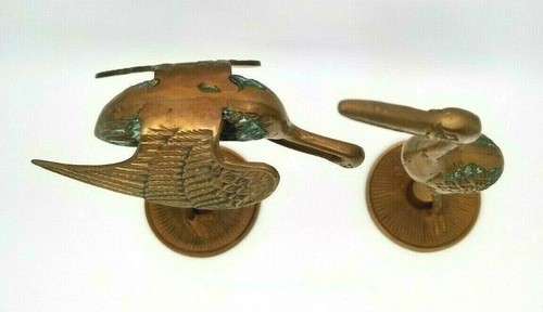 Vintage Brass Cranes Egret Heron Stork Statues Figurines Jack Houseman MCM - Picture 3 of 12