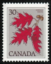 Canada sc#720 Medium Value - Trees: Red Oak, Mint-NH