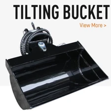 Attachments 600mm Plain Tilting Bucket Suitable For 1 Ton Hydraulic Excavator