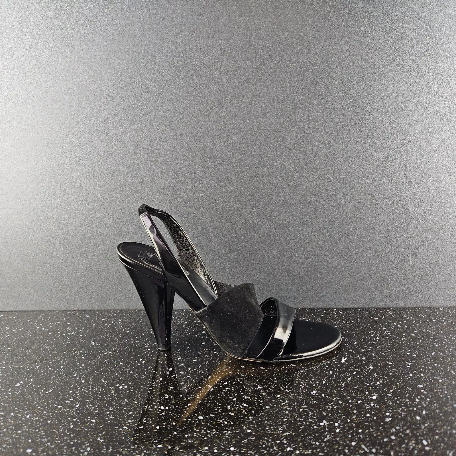 Talons vintage Christian Dior cuir verni noir taille 37,5 (POL)