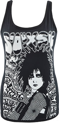 Damen Gothic Tank Top Siouxsie Sioux & The Banshees Post Punk Gig Flyer S-2XL