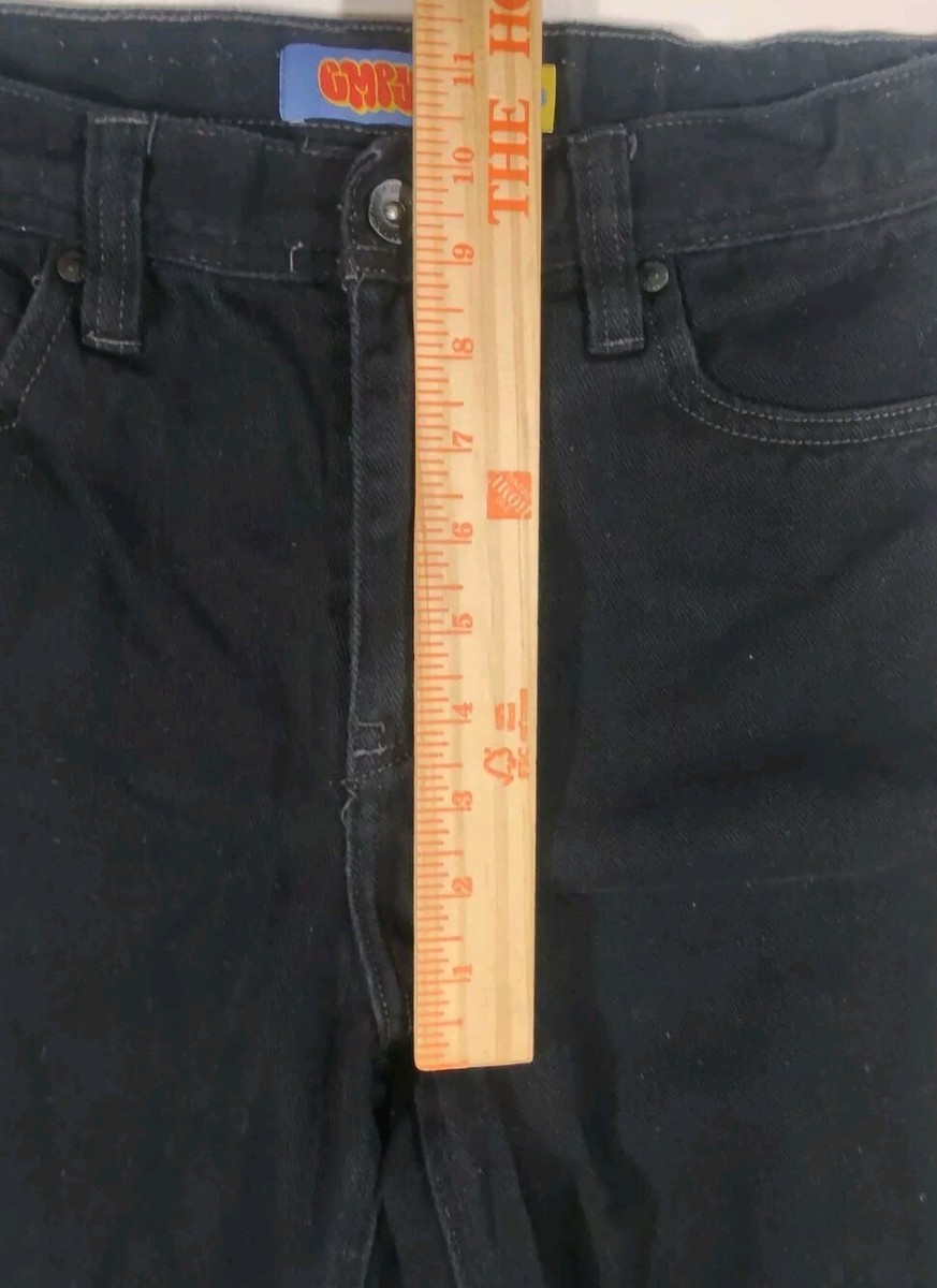 Empyre Skate Jeans Mens 28 (30x28) Black Denim Retro Y2K