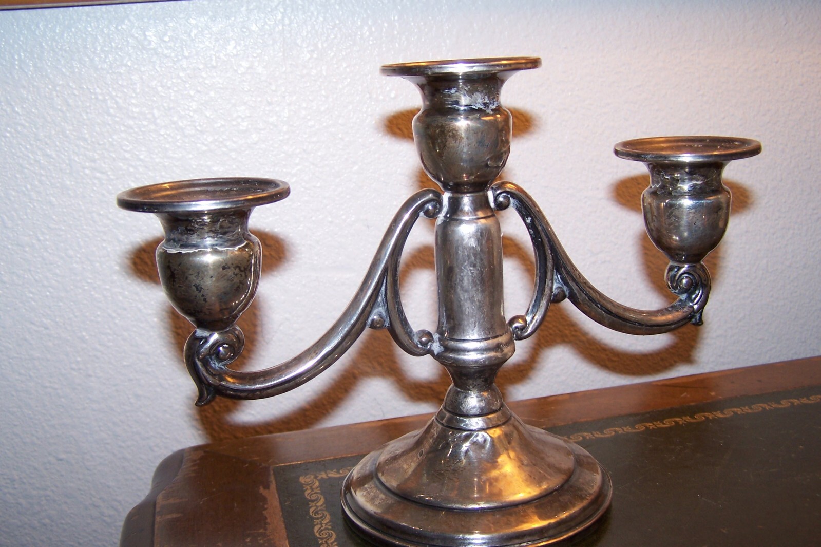 ANTIQUE Sterling Silver Candelabras (2) Muek Cary Co NY REPAIR SCRAP 5