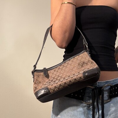 y2k XOXO Brown Small Shoulder Bag Purse