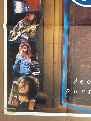 Original Vintage Poster Deep Purple The House Of Blue Light Pin-up 80er Promo - Bild 9 von 11