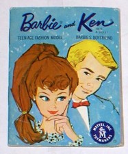 VINTAGE MATTEL BARBIE, and KEN DOLL BLUE MINI FASHION BOOKLET CATALOG, 1962