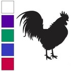 Rooster Chicken Poultry - Vinyl Decal Sticker - Multiple Colors & Sizes - #6093